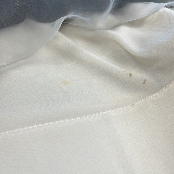 Rare Alice + Olivia Guipure Embroidered Lace Dress Fit Flare Mini Black Cream 8 - Picture 11 of 15